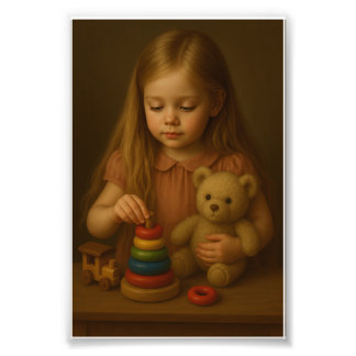 Foto “Impressão de Arte de Retrato Clássico Infantil”