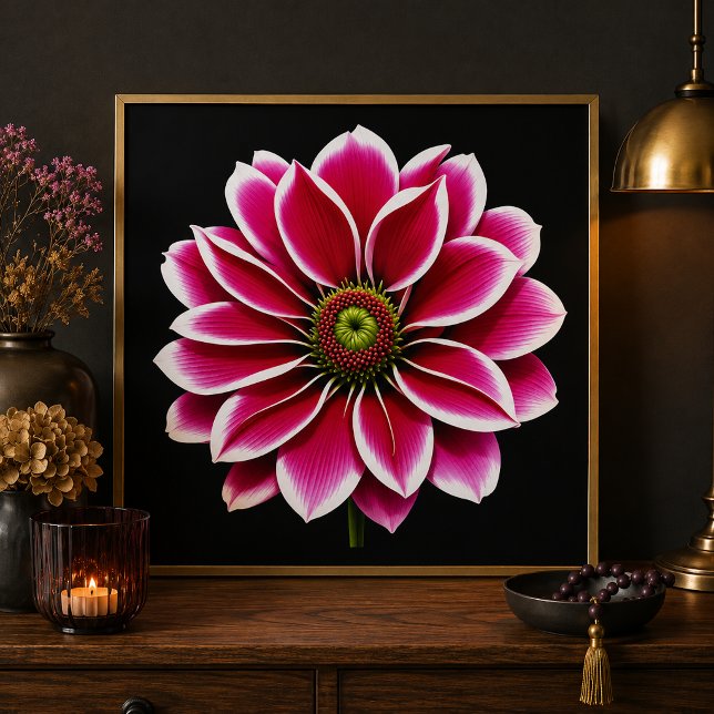 Foto Impressão de Arte Flor de Dália Rosa (Criador carregado)