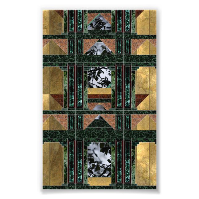 Foto Impressão de Arte Natural da Arquitetura Antiga (Frente)