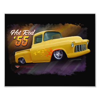 Foto impressão de caminhão Chevy 1955