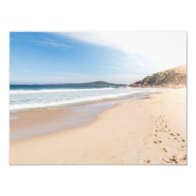 Foto Impressão de cena de praia pacífica (Frente)