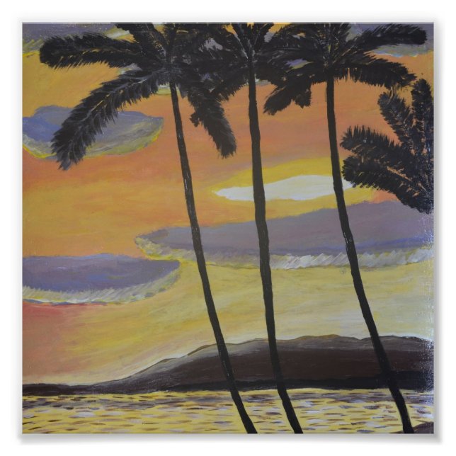 Foto Impressão de cena tropical (Frente)