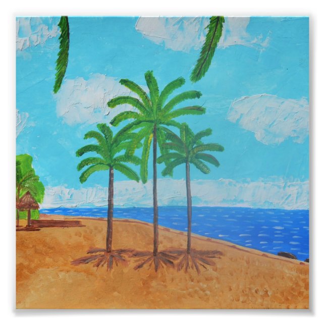 Foto Impressão de cena tropical (Frente)
