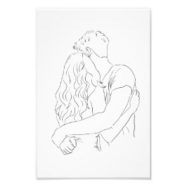 Foto Impressão De Desenho De casal Do Poster Do Meu Sim
