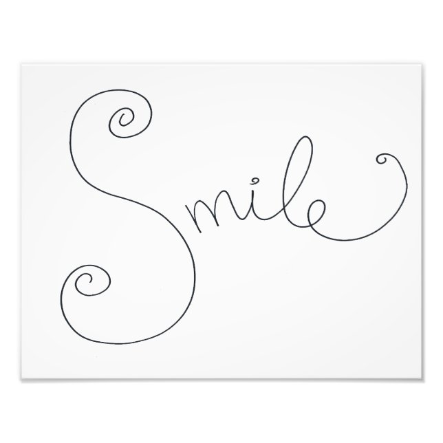 Foto impressão de desenho sorridente (Frente)