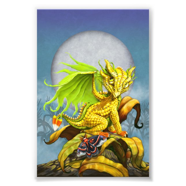 Foto Impressão de Dragão Cortado 4x6 (Frente)