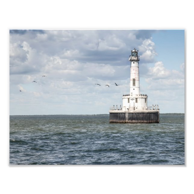 Foto Impressão de Farol de Recife de Peshtigo (Frente)