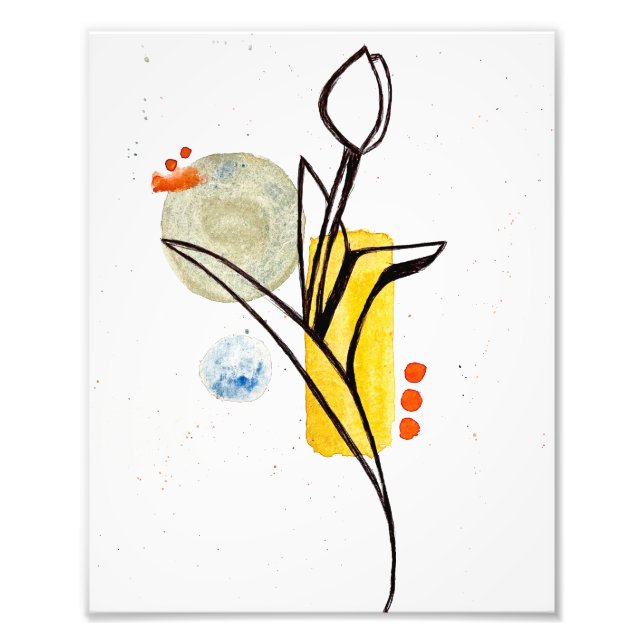 Foto Impressão de Flor de Água (Frente)