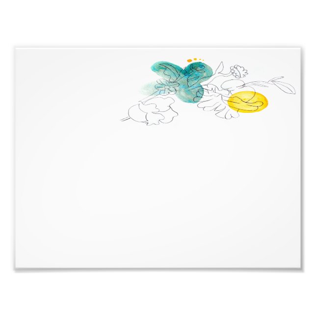 Foto Impressão de Flores de Água (Frente)