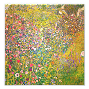 Foto Impressão de Flores Rosa Gustav Klimt