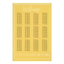 Impressão de Gráfico de Assentos Minimalista Amare