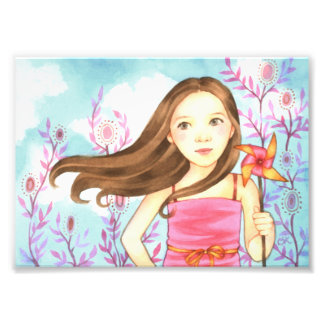 Foto Impressão de Ilustração Infantil de PinWheel Summe