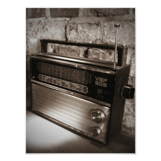 Foto Impressão de Rádio Vintage Incrível (Frente)