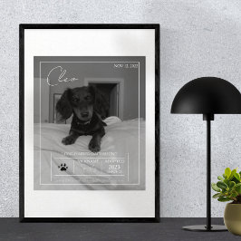 Foto Impressão de Retratos de Detalhes de Pet Modernos 