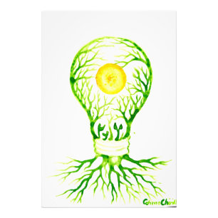 Foto Impressão de tela poster de energia verde