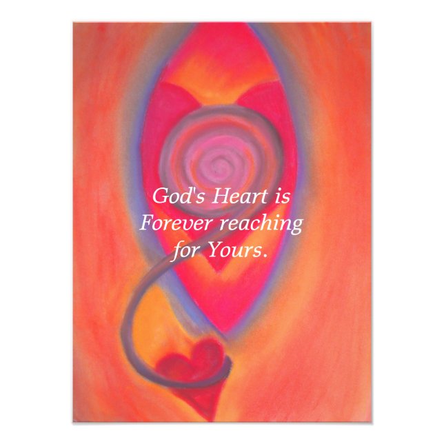 Foto Impressão do coração de Deus (Frente)