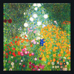 Foto Impressão do Jardim Flor Gustav Klimt<br><div class="desc">Impressão do Jardim Flor Gustav Klimt. Pintura a óleo na canvas desde 1907. Concluído durante a fase de ouro, o Jardim Flor é uma das pinturas paisagísticas mais famosas do Klimt. As cores do verão surgiram neste trabalho com uma bela mistura de flores laranja, vermelha, roxa, azul, rosa e branca....</div>