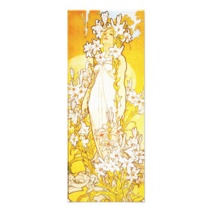 Foto Impressão do lírio de Alphonse Mucha