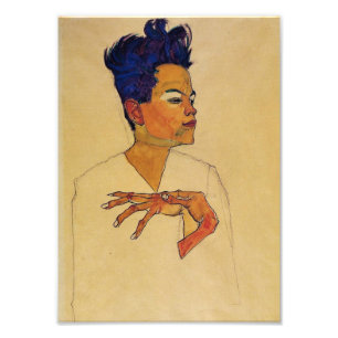 Foto Impressão do retrato de auto de Egon Schiele