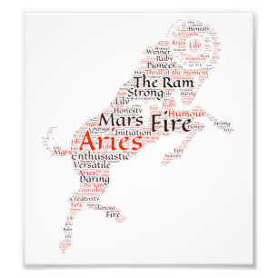 Foto Impressão do sinal do zodíaco do Aries