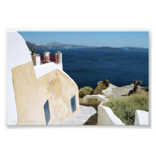 Foto Impressão grego do santorini da ilha