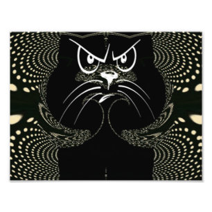 Foto Impressão irritado de Digitas do gato