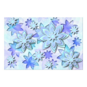 Foto impressão mandala abstrato de lotus flores