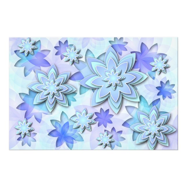 Foto impressão mandala abstrato de lotus flores (Frente)