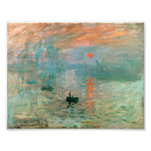 Foto Impressão, nascer do sol por Claude Monet
