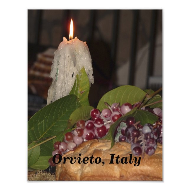 Foto Impressão Orvieto de Velas e Uvas (Frente)