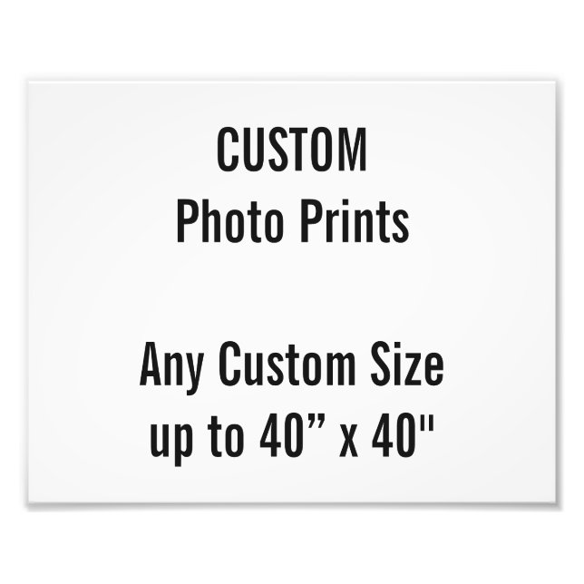 Foto Impressão personalizado de 10" x 6" (ou qualquer t (Frente)