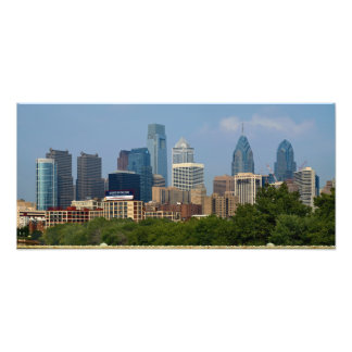 Foto Impressão PHOTO Philadelphia Skyline 10x22