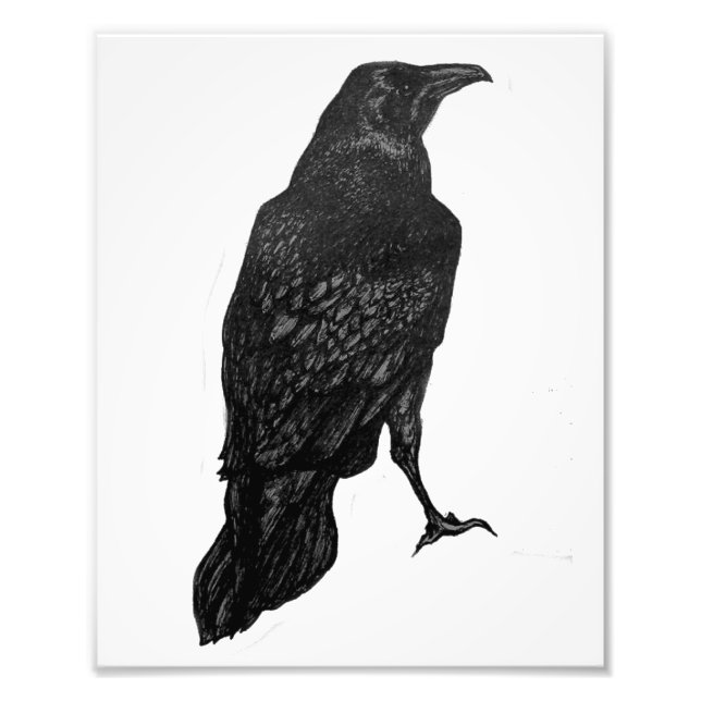 Foto Impressão Raven preto (Frente)