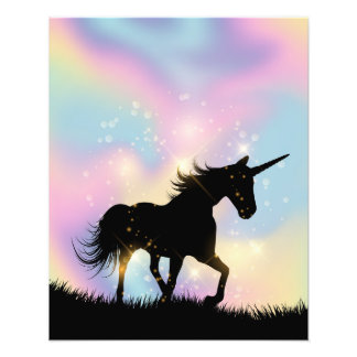 Foto Impressão Unicorn | Unicórnio Decor Para Cama