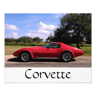 Foto Impressão vermelho de Corveta