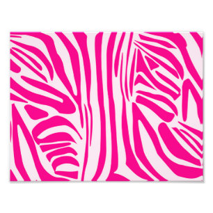 Foto Impressão zebra rosa