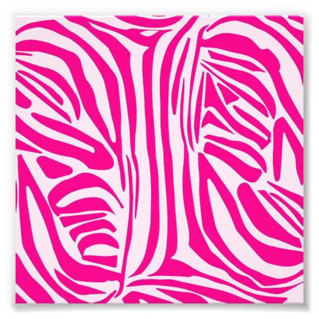 Foto Impressão zebra rosa (Frente)