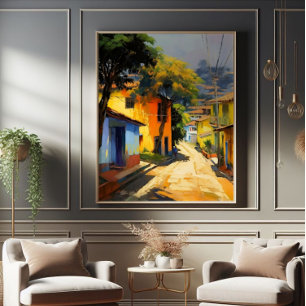 Foto Impressionismo na paisagem da cidade latina