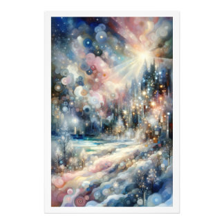 Foto Impressionista de Abstrato de de Neve e Magia de i