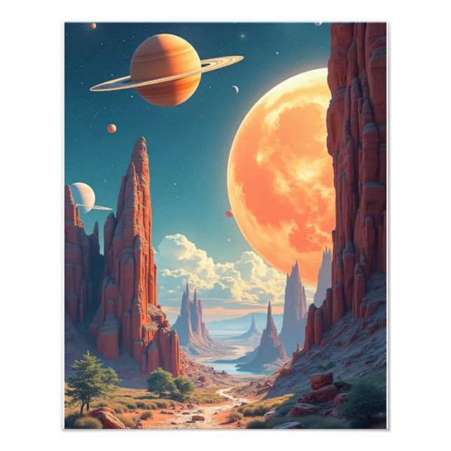 Foto Impressões de espaço inspiradores e Pensamento de  (Frente)