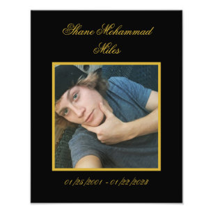 Foto In Memoriam Personalizado Luto 
