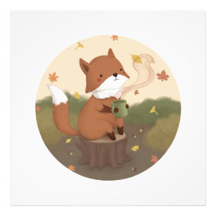 Foto Incrível outono: Fox