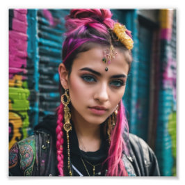 Foto Indian Pakistani BeauLinda Alternativo Punk Girl