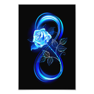 Foto Infinidade brilhante com rosa azul