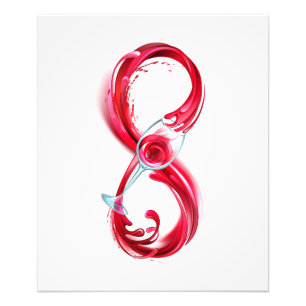 Foto Infinidade com vinho tinto