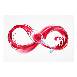 Foto Infinidade com vinho tinto