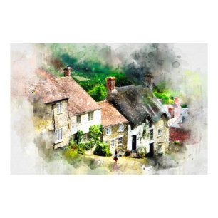 Foto Inglês,Inglaterra,vilarejo,casas,campo,chalé
