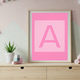 Foto Initial poster letter, Nursery decoration