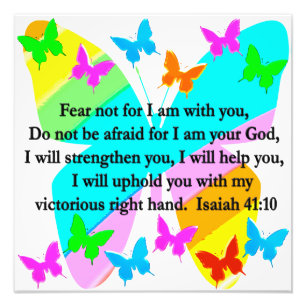 FOTO INSPIRANDO DESIGN VERSO DE BÍBLIA ISAIAH 41:10