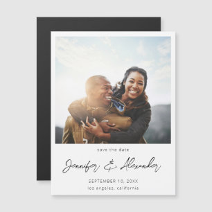 Foto instantânea 2 Salve a data - ímã branco V2